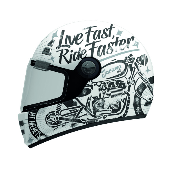 MT Helmets Mt jarama sv art a2 gloss white/black 